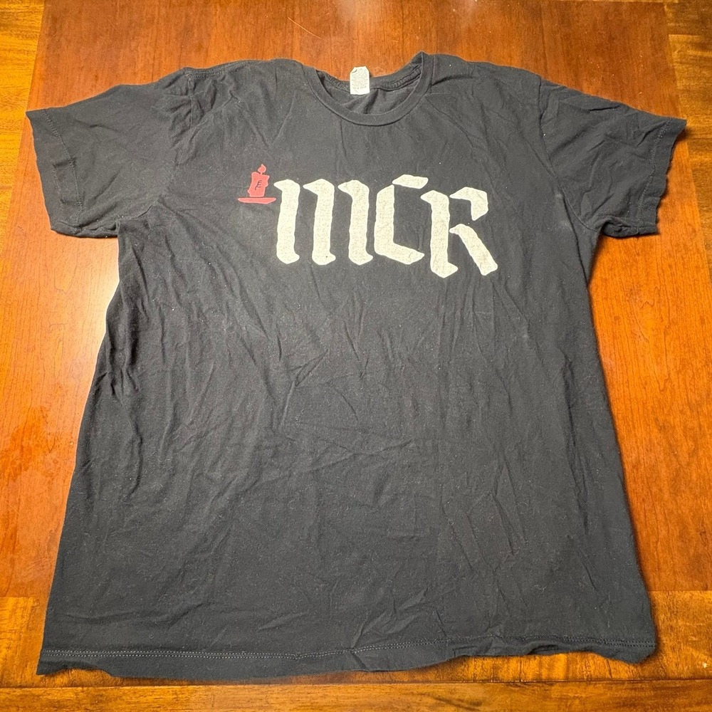 My Chemical Romance MCR Candle Logo Black T Shirt Pacific XL Alternative Emo